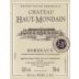 Les Hauts de Palette Chateau Haut-Mondain 2009 Front Label