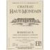 Les Hauts de Palette Chateau Haut-Mondain 2007 Front Label