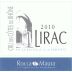 Les Vignerons de Roquemaure Lirac Blanc 2010 Front Label