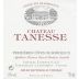 Les Vignobles Gonfrier Cotes de Bordeaux Cadillac Chateau Tanesse 2009 Front Label