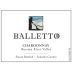 Balletto Winery Russian River Chardonnay 2015 Front Label