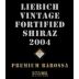 LiebichWein Premium Vintage Fortified Shiraz 2004 Front Label