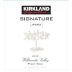 Kirkland Signature Signature Series Willamette Valley Pinot Noir 2012 Front Label