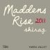 Maddens Rise Wines Syrah 2011 Front Label