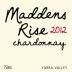 Maddens Rise Wines Chardonnay 2012 Front Label