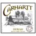 Carhartt Vineyard Estate Syrah 2007 Front Label
