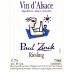 Maison Paul Zinck Alsace Riesling 2012 Front Label