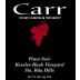 Carr Vineyards & Winery Kessler-Haak Vineyard Pinot Noir 2009 Front Label