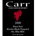 Carr Vineyards & Winery Kessler-Haak Vineyard Pinot Noir 2008 Front Label