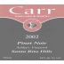 Carr Vineyards & Winery Ashley's Vineyard Pinot Noir 2002 Front Label