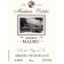 Markovic Estates Semi Dry Reserve Malbec 2014 Front Label