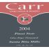 Carr Vineyards & Winery Clos Pepe Ete Pinot Noir 2004 Front Label