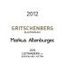 Markus Altenburger Gritschenberg Blaufrankisch 2012 Front Label