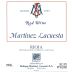 Martinez Lacuesta Tinto 2011 Front Label