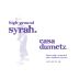 Casa Dumetz High Ground Syrah 2013 Front Label