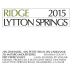 Ridge Lytton Springs (1.5 Liter Magnum) 2015 Front Label