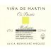 Luis A. Rodriguez Vazquez Vina de Martin Os Pasas Blanco 2014 Front Label