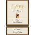 Cave B Estate Winery Merlot 2008 Front Label