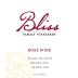 Bliss Family Rose 2015 Front Label
