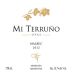Mi Terruno Uvas Malbec 2012 Front Label