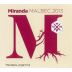 Miranda Malbec 2013 Front Label