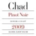 Chad Sonoma Coast Pinot Noir 2009 Front Label
