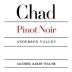 Chad Anderson Valley Pinot Noir 2013 Front Label