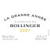 Bollinger La Grande Annee Brut 2007 Front Label