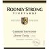 Rodney Strong Cabernet Sauvignon 2015 Front Label