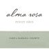 Alma Rosa Santa Barbara County Pinot Gris 2015 Front Label