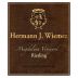 Hermann J. Wiemer Magdalena Vineyard Riesling 2015 Front Label