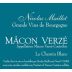 Nicolas Maillet Macon Verze Le Chemin Blanc 2014 Front Label