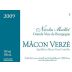 Nicolas Maillet Macon Verze 2009 Front Label