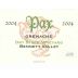 Pax Dry Stack Grenache 2004 Front Label