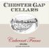 Chester Gap Cellars Cabernet Franc 2010 Front Label