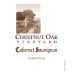 Chestnut Oak Vineyard Cabernet Sauvignon 2010 Front Label