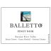 Balletto Winery Russian River Valley Estate Pinot Noir 2015 Front Label