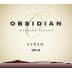 Obsidian Vineyard Syrah 2014 Front Label