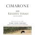 Cimarone Wines Three Creek Vineyard Estate Grown Reserve Syrah 2008 Front Label