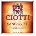 Ciotti Cellars Sangiovese 2012 Front Label