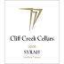 Cliff Creek winery Cellars Syrah 2008 Front Label