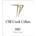 Cliff Creek winery Cliff Creek Cellars MRV 2014 Front Label