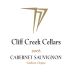 Cliff Creek winery Cellars Cabernet Sauvignon 2008 Front Label