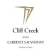 Cliff Creek winery Cellars Cabernet Sauvignon 2006 Front Label