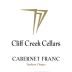 Cliff Creek winery Cellars Cabernet Franc 2011 Front Label