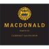 MacDonald Vineyards To-Kalon Vineyard Cabernet Sauvignon 2013 Front Label