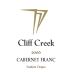 Cliff Creek winery Cellars Cabernet Franc 2006 Front Label