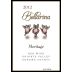 Ehret Family Winery Bellarina Meritage 2012 Front Label
