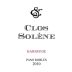 Clos Solene Harmonie Red 2010 Front Label
