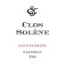 Clos Solene Fleur de Solene 2014 Front Label